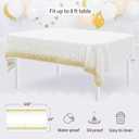 Pack of 10 NWK Cake Stand Set, with 3 x Two-Tier and 3 x Three-Tier Cupcake Stands, 4 x Appetizer Trays, 1 x Tablecloth for Birthday Bridal Baby Shower Party (White)