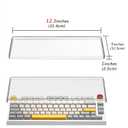 Geekria 75% 84-Key Knob Keyboard Dust Cover, Clear Acrylic Keypads Cover, Compatible with Keychron Q1 HE/Max/Pro, EPOMAKER TH80 75%, Glorious Gaming - GMMK PRO 75%