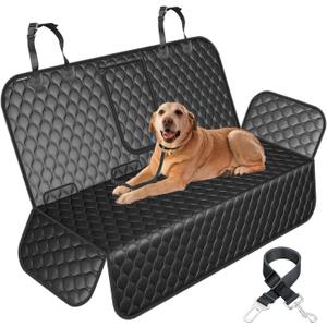 URPOWER Dog Car Seat Cover for Back Seat - Waterproof Bench Seat Cover Fits Middle Armrest for Cars, SUVs & Small Trucks, Nonslip Backseat Dog Covers Rear Seat Protector for Pets and Child (Standard (56" x 52"))