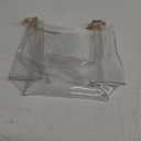 Stadium Approved Bags for Women -Shoulder Bags PVC Purse, Concert Bag (Clear-plastic Strap)