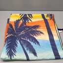 Microfiber Beach Towel, Suitable for Beaches, Pools, Camping, and bathrooms. A Must-Have for Portable Outdoor Swimming and Bathing, Measuring 60 x 30 inches. (Coast at Dusk)