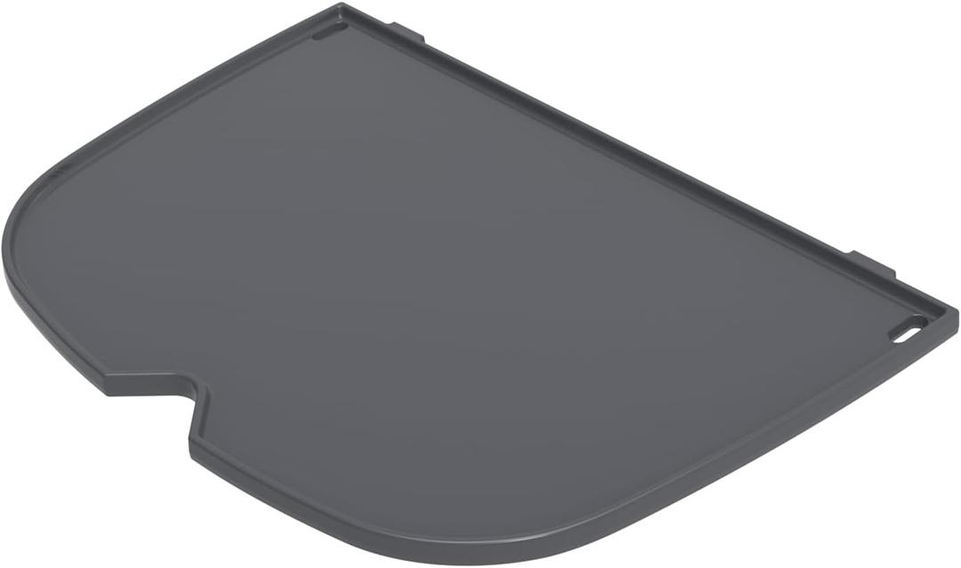 Weber Q Half Griddle PorcelainEnameled CastIron Half Griddle for Q 2800N+ Gas Grill, NonStick Surface for Breakfast, Veggies & Searing
