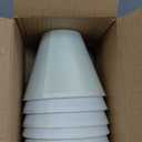 Wellmet Chandelier Lamp Shades, ONLY FOR CANDELABRA BULBS, Clip-on Fitter Lampshade, 3" X 6" X 5", Set of 6 (Black-Gold)