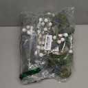 6 PCS 3 inch Summer Spring Candle Rings Wreaths Mini Green Candle Rings Wreath Artificial Wreath with Green Leaves and White Berries for Wedding Party All Seasons Table Farmhouse Home Decorations Green