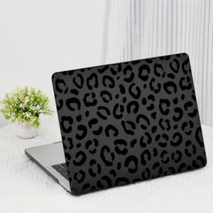 Leopard Case for MacBook Air 13 inch 2025 2024 2023 2022 M4 M3 M2 A3240 A3113 A2681, Cute Cheetah Animal Print Plastic Hard Shell & Keyboard Cover for MacBook Air 13.6 inch, Matte Black Leopard Print