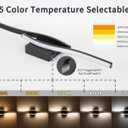 Joossnwell Vanity Light for Bathroom Lighting Fixtures Over Mirror Black Dimmable 5CCT Vanity Lighting Fixture Modern Bath Vanity Lights Bar 23 Inch Led Bathroom Sconces, 23 inch long