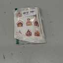 Small Christmas Stickers Gingerbread Candy House Decals, 240 Self-adhesive Christmas Envelope Labels Stickers, Funny Cartoon Xmas Seal Stickers for Gift Greeting Card Party Supplies Kids Holiday Decor