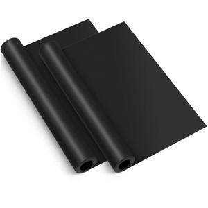1Pcs/2Pcs Magnetic Sheets 0.98x3.28FT, 0.002FT Thick Non Adhesive Magnet Sheet for Crafts, Black