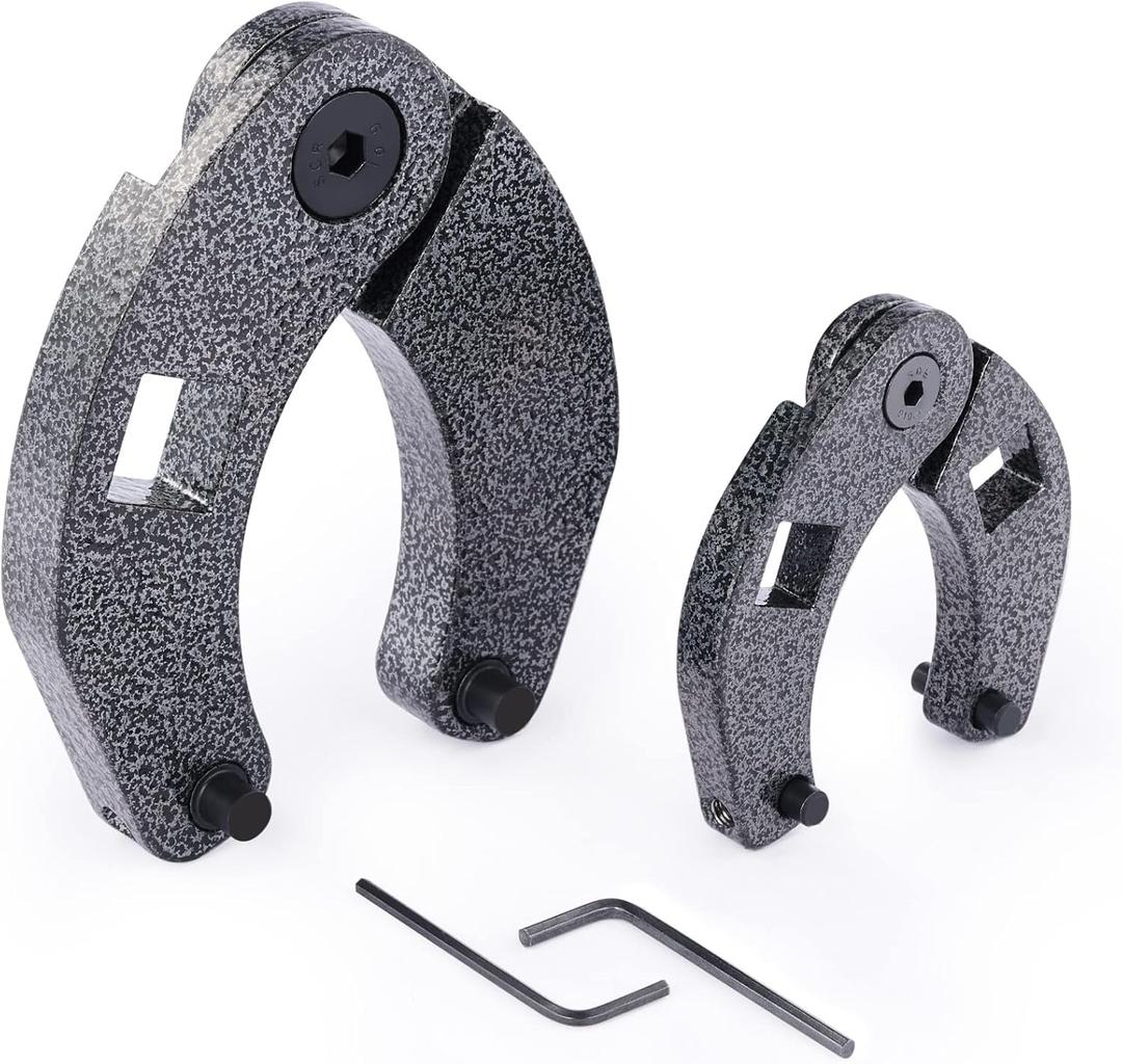 Orion Motor Tech Gland Nut Spanner Wrench Kit for 1" to 6" Gland Nuts, 1266 & 7463 Hydraulic Cylinder Wrench Set, 4pc Large & Small Wrench Set with 1/2" & 3/4" Drive for Hydraulic Cylinders Repairs