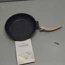 CAROTE Nonstick Frying Pan Skillet,Non Stick Granite Fry Pan Egg Pan Omelet Pans, Stone Cookware Chef's Pan, PFOA Free,Induction Compatible(Classic Granite, 8-Inch) (Black)
