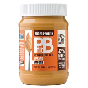 PBfit Peanut Butter Spread, 10g Plant Based Protein per Serving, Keto and Vegan Nut Butter, No Palm Oil, No Artificial Sweeteners or Preservatives, 16 oz, BBD: 04/10/2026
