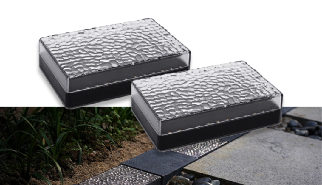Solar Paver Color Changing Lights :Size (9"*6") Inch