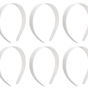 White headbands pack of 6