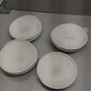 8 Pack Ceramic Cat Food Bowl, No Spill Cat Bowls Whisker-Friendly, Cute 5.9" Shallow Wide Kitten Plates, Easy to Clean Indoor Feeding Dishes (deep)