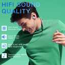 128GB MP3 Player with Bluetooth 5.2, AiMoonsa Music Player with Built-in HD Speaker, FM Radio, Voice Recorder, HiFi Sound, E-Book, Earphones Included