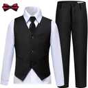 Boys Suits Slim Fit Toddler Tuxedo Suit Set for Teen Boys Communion Dress Clothes Kids Wedding Ring Bearer Outfit 14 Y