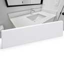 Joyfolk 4" x 30" Super White Engineered Marble Threshold, Rigid Shower Curb & Vanity Backsplash for Tile Transitions, Window Sill, Fixed Size Easy to Cut