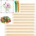 3 x 12Pcs Large Size Wooden Stretcher Bars Set for Needlepoint with Tools