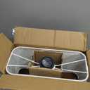 Bedside Touch Control Table Lamp with Dual USB Charging Ports 1 AC Outlet, 3 Way Dimmable Modern Nightstand Lamp with White Fabric Shade, Desk Lamp for Bedroom Living Room Office with 5000K LED Bulb