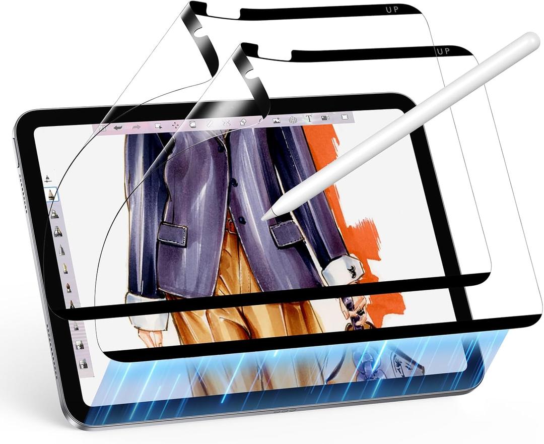ESR 2 Pack Paper-Feel Magnetic Screen Protector for iPad 11/10th Generation A16 (11/10.9 Inch, 2025/2022), Write and Draw Like on Paper, Detachable and Reusable, Compatible with Tempered Film, Matte