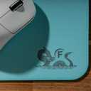 FreeFall SV Base Control+ v2, Firm Consistent Gaming Mouse Pad, Steady Control, L Size, Humidity Resistant, Anti Slip SV Base, Light Blue