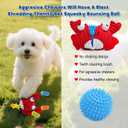 Interactive Squeaky Dog Chew Toy,No Stuffing Interactive Chew Toy for Small Medium Large Dogs, Training Reward Gift for Pets(Yellow Fish)