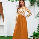 Women's Summer Floral Spaghetti Strap Long Maxi Dresses Low-Cut Bohemian Beach Sundress (Yellow, XL)