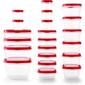 Rubbermaid 42-Piece Food Storage Containers with Lids (Red)