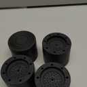 Kvoike Bed Risers Adjustable Furniture Risers Heavy Duty Lifts Height 2 Inch, Round Bed Lifts Risers for Desk Table Couch Chair Sofa (Set of 4) (Black)