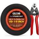 Black Stainless Steel Cable for Railing - 100FT 1/8" T316 Wire Rope