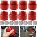 Body Mount Bushing Kit Fits for 1999-2014 Chevy Silverado & Sierra 1500/2500 2WD/4WD Polyurethane Body Cab Mounts Replace 7-141 Red (24PCS)
