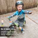 Soft-Style Kids Knee and Elbow Pads with Bike Gloves, Flexible Impact-Resistant Gear for Ages 2-11, Designed for Balance Bikes, Roller-Skating, and Skateboarding