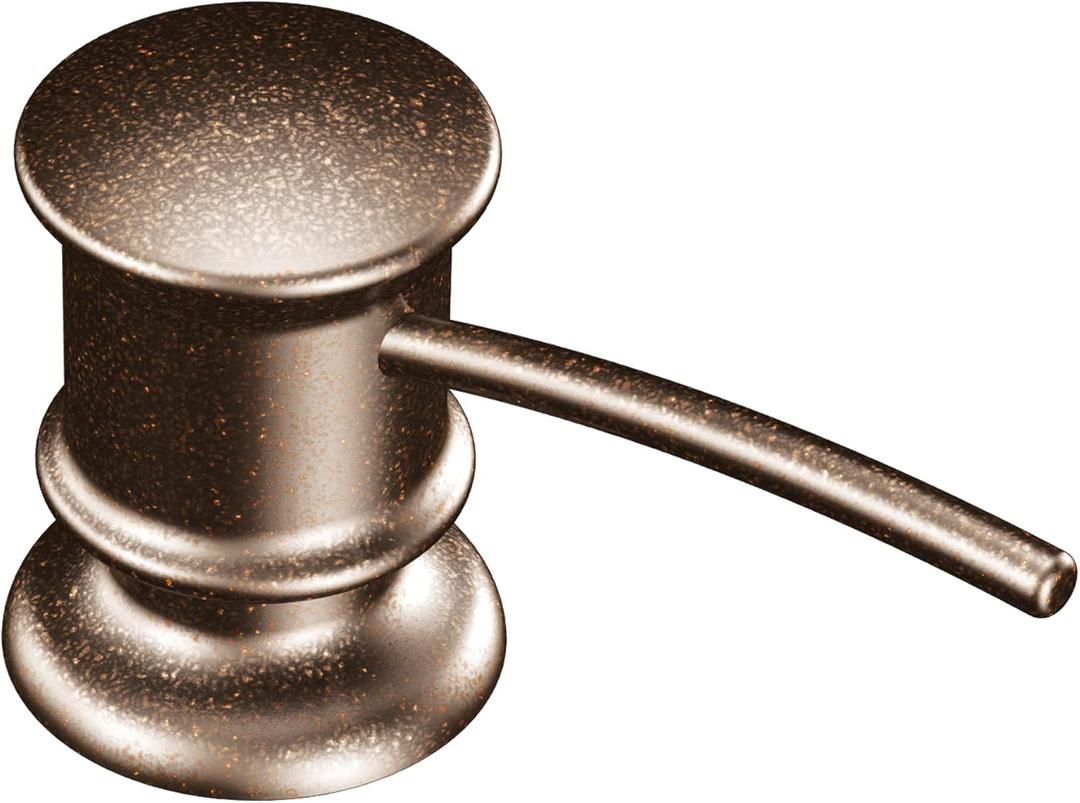 Moen 3944ORB Deck Mounted Kitchen Soap Dispenser with Above the Sink Refillable Bottle, Oil Rubbed Bronze