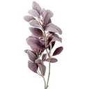 Artificial Lambs Ear Leaves Dusky Purple Aubergine Fake Lambs Ear Branches Frosted Lambs Ear Bouquet for Home Wedding Office Party Decor