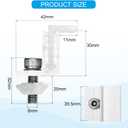 uxcell 10pcs Solar Panel End Clamp, Aluminum Z Brackets for Solar Panels Solar Mounting Brackets Kit for Solar Panel Pv Mounting System Accessories (32-50mm)