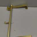 Over the Door Hooks, Gold 6 Hooks Adjustable Aluminum Door Hanger