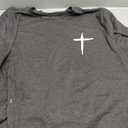 Mens Short Sleeve Cotton T-Shirts Crew Neck Jesus Cross Printed Shirts Faith Christ Shirts (Gray, XL)