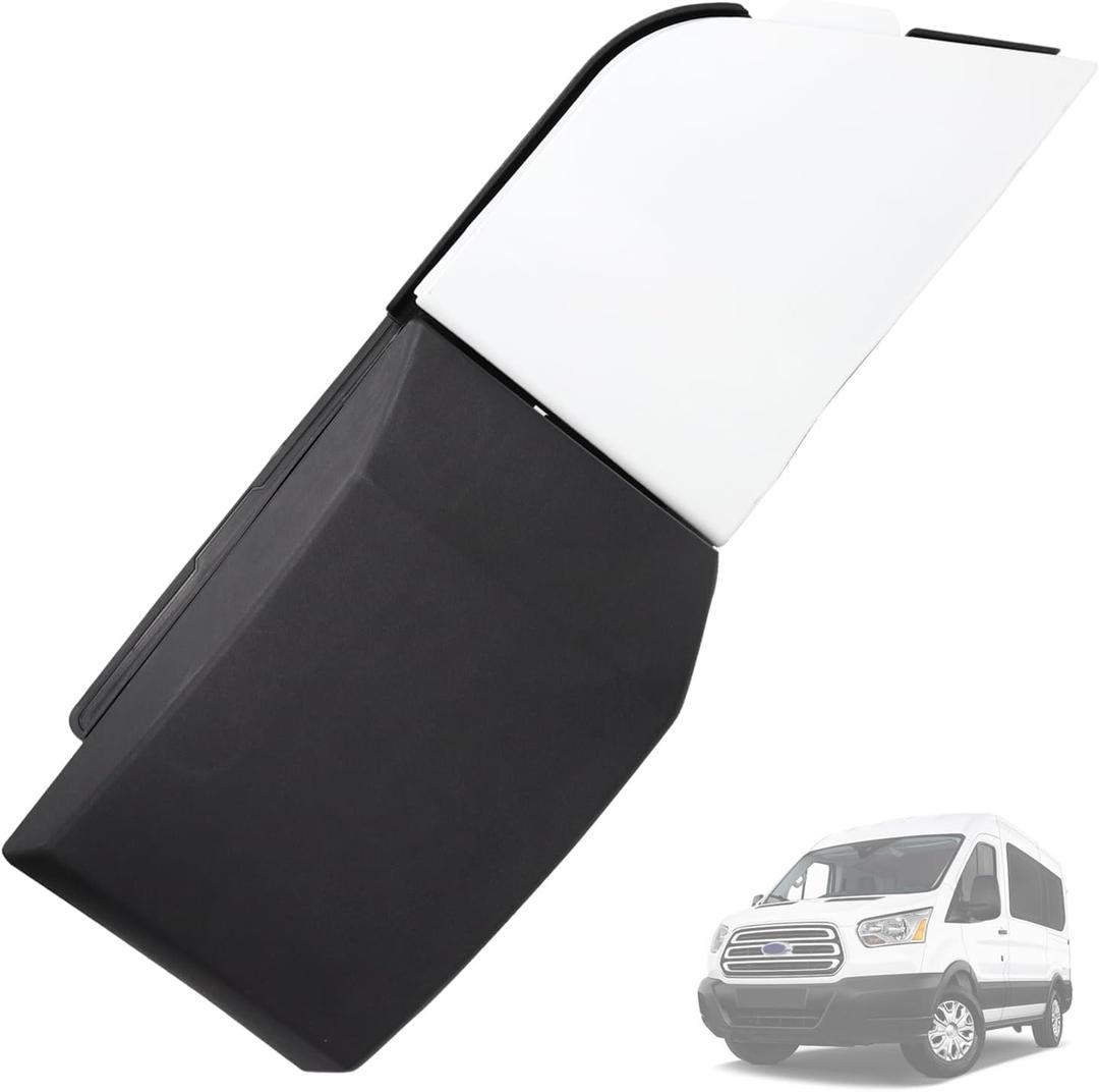 Transit Fuel Door Gas Door Assembly Compatible with Ford Transit Vans 150 250 350 350HD 2015-2023, Van Fuel Tank Filler Door Pipe with Black Cover Replaces CK4Z-5427936-A CK4Z-5427936-F