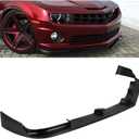 HECASA 3Pcs Front Bumper Lip Compatible with 2010-2013 Chevy/Chevrolet Camaro V8 SS Under Chin Spoiler Splitter Bumper Air Dams Valance Diffuser Protector Body Kit Plastic Black