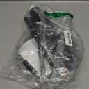 Modern Floor Lamp Simple Design with White Shade, Foot Pedal Switch, 60" Small Tall Lamps for Living Room Bedroom Office Dining Room Kitchen, Black Pole Lamp(Without Bulb)