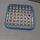 Lick Mat for Dogs & Cats, Stainless Steel Pet Slow Feeder for Crate Boredom & Anxiety Reduce, Cat Licking Pads with Spatula & Scrubbing Brush, Blue