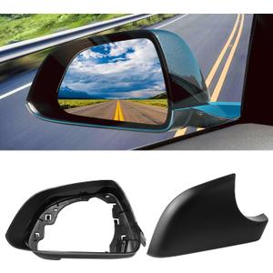 Jaronx Compatible with Tesla Model 3 Mirror Caps 2017 2018 2019 2020 2021 2022 2023 2024 2025,Left+Right Rear View Side Mirror Cover Cap Replacement for Tesla Model 3 Accessories