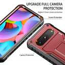 DUOPAL for Google Pixel 8 Case (Does NOT FIT Non-7 or pro), Military Grade Protection Shockproof Case Built-in Kickstand Compatible with Pixel 8 Phone 6.2 Inch (Red)