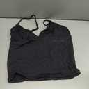 SUUKSESS Women Sexy Deep V Neck Sleeveless Fitted Basic Tops Y2K Tank Top Cami (Black, Small)