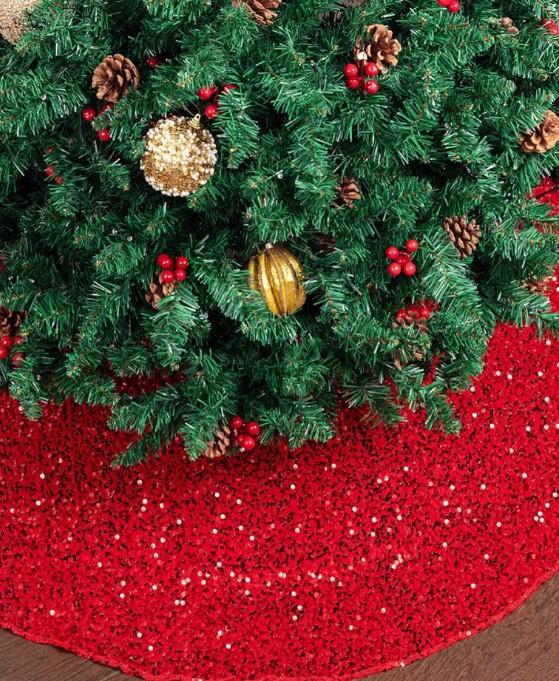 Mr. Pen Sequin Tree Skirt,16in(up), 24in(down), height: 11in
