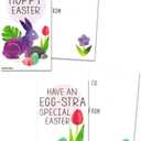 Nerdy Words Mini Easter Gift Tags (Wallet-Sized Cards with Tiny Envelopes) for Family Friends and Classroom Handouts (Set of 32)