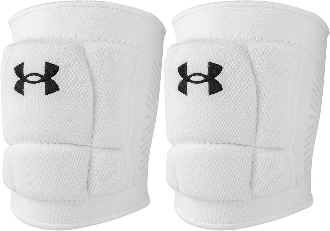 Under Armour Volleyball Knee Pads, Set of 2 (Adult- Large, White)