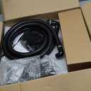 POPOSOAP 55W Solar Fountain Pump with Pond Waterfall Box, 304 Stainless Steel Pond Waterfall Spillway, Pond Spillway with 9.8FT PU Corrugated Tubing for Garden Waterfall,Water Features-P5552