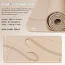 Yoga Mat High Density Exercise Mat, 76"x32"x0.27"Thick Wide & Large Yoga Mat for Women Men, Professional POE Workout Mat for Yoga, Pilates, Fitness & Stretching