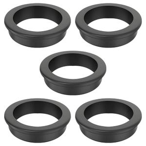 5 Pack 2-1/16" ID Rubber Grommets, 2-1/2" Drill Hole Firewall Grommet - Top Hat Cable Protectors for Automotive Wiring, Electrical Boxes, DIY Enthusiasts